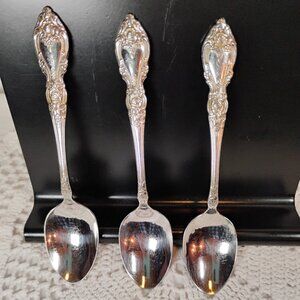 Set of 3 teaspoons Oneida USA Silver Artistry pattern by Oneida Community 1990s